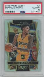 2016-27 Panini Select Brandon Ingram Silver #91【PSA10】 Los Angeles Lakers