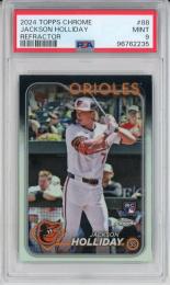 2024 Topps Chrome Jackson Holliday Refractor【PSA 9】《MINT》 Baltimore Orioles