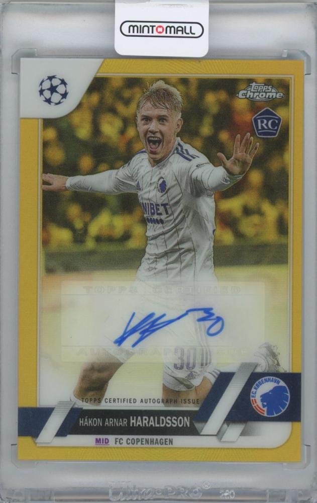 ミントモール / MINT 横浜店 / 2022-23 TOPPS Chrome UEFA Club Competitions Autographs  Gold Refractors / HAKON ARNAR HARALDSSON(FC Copenhagen) 【49/50】