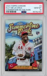 2024 Topps Chrome Elly De La Cruz Summertime in the Park【PSA 10】《Gem-MINT》 Cincinatti Reds