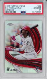 2024 Topps Chrome Elly De La Cruz Strokes【PSA 10】《Gem-MINT》 Cincinatti Reds