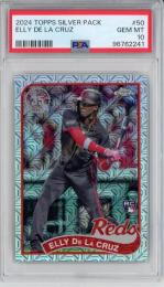 2024 Topps Silver Pack Elly De La Cruz Silver Pack【PSA 10】《Gem-MINT》 Cincinatti Reds