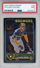 2024 Topps Chrome Jackson Chourio Base【PSA 9】《MINT》 Milwaukee Brewers