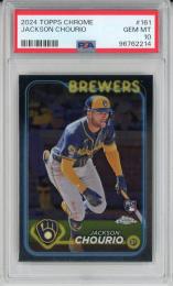 2024 Topps Chrome Jackson Chourio Base【PSA 10】《Gem-MINT》 Milwaukee Brewers