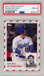 2023 TOPPS HOLIDAY Shohei Ohtani Countdown #1【PSA10】《Gem-MINT》Los Angeles Dodgers