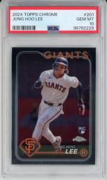 2024 Topps Chrome Jung Hoo Lee Base【PSA 10】《Gem-MINT》 San Francisco Giants