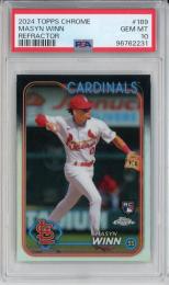 2024 Topps Chrome Masyn Winn Refractor【PSA 10】《Gem-MINT》 St. Louis Cardinals