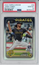 2024 Topps Chrome Jared Jones Refractor【PSA 10】《Gem-MINT》 Pittsburgh Pirates