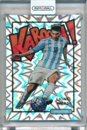 【表面若干スレあり、裏面角若干白欠けあり】2017-18 PANINI Select Lionel Messi #14 Kaboom!