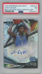 2022-23 Topps Bowman University's Best Leaky Black Best Of 2022 Auto-Speckle Refractors #BOALB【22/25】【PSA7】