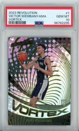 2023-24 Panini Revolution Victor Wembanyama Vortex/#1/RC【PSA10】 San Antonio Spurs