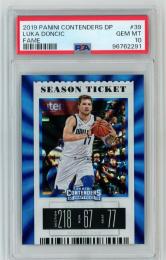 2019 Panini Contenders Draft Picks Luka Doncic Season Ticket/#39/Fame【1/5】【PSA10】 Dallas Mavericks