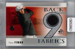 2021 Upper Deck SP Game Used  Tony Finau Back 9 Fabrics #B9TF