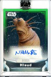 2021 Topps Star Wars Signature Series Nick Kellington as Klaud #A-NK2 Autographs Green【10/25】