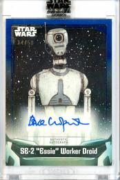 2021 Topps Star Wars Signature Series Dave Chapman as SE-2 ゛Essie" Worker Droid #A-DC Autographs Blue【24/50】