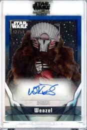 2021 Topps Star Wars Signature Series Warwick Davis as Weazel #A-WD2 Autographs Blue【42/50】