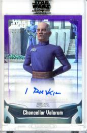 2021 Topps Star Wars Signature Series Ian Ruskin as Chancellor Valorum #A-IR Autographs Purple【20/99】