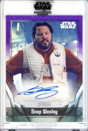 2021 Topps Star Wars Signature Series Greg Grunberg as Snap Wexley #A-GG2 Autographs Purple【78/99】