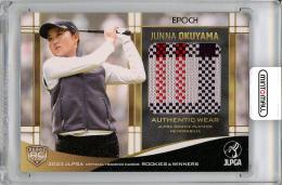 【裏面左上角若干難あり】2023 EPOCH JLPGA 女子プロゴルフ オフィシャルトレーディングカード Rookies & Winners 奥山純菜 ゴルフウェアカード (RC)【246/280】