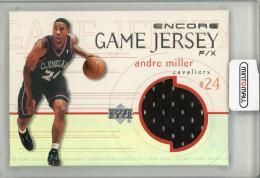 1999-2000 UPPER DECK Andre Miller GAME JERSEY Relic  Cleveland Cavaliers