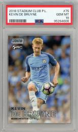 2016 Topps Stadium Club Premier League Kevin De Bruyne ROOKIE【PSA10】 Manchester United