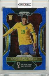 2022 Panini Prizm World Cup Gabriel Martinelli Blue Mojo RC #29【20/75】