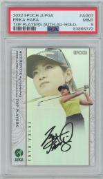2022 EPOCH JLPGA日本女子プロゴルフ協会 TOP PLAYERS / 原英莉花 ホログラム仕様AUTHENTIC AUTOGRAPHS直筆サインカード 【07/30】 [PSA9/ MINT]