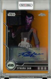 2023 TOPPS STAR WARS CHROME   Synara San Autograph Orange Refractors(1stナンバー!) 1/25