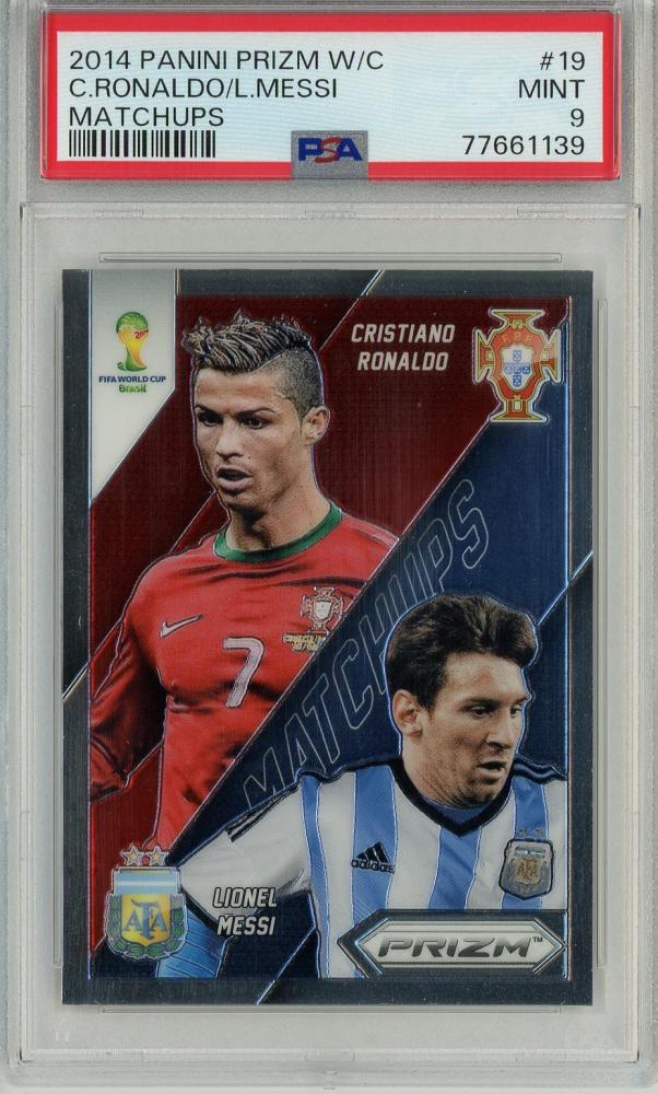 ミントモール / MINT 池袋店 / 2014 Panini Prizm World Cup Cristiano Ronaldo &Lionel  Messi MatchUPS #19 【PSA9】