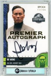 2025 Epoch Jurassic World BD Wong as Dr.Henry Wu Premier Autograph【13/66】