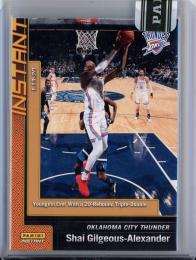 2019-20 Panini Instant  Shai Gilgeous-Alxander Youngest Ever With a 20-Redound Triple-Double 45/88