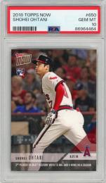 2018 TOPPS NOW Shohei Ohtani #650【PSA10】《Gem-MINT》Los Angeles Angels