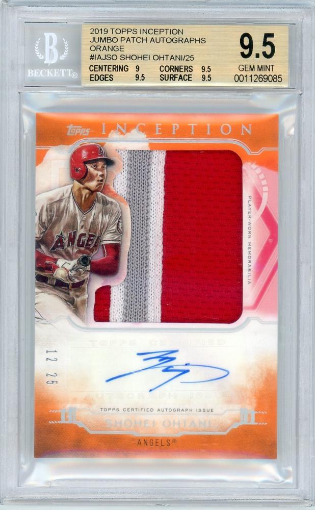 ミントモール / MINT 浦和店 / 2019 Topps Inception Los Angeles Angels Shohei Ohtani  Inception Autograph Jumbo Patch Orange BGS 9.5(パラレル版) 12/25