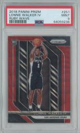 2018-19 Panini Prizm  Lonnie Walker IV #253 Ruby Wave RC 【PSA 9】
