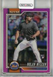 2026 Topps Chrome Logofractor Nolan McLean Pink Refractor #236【235/250】 New York Mets