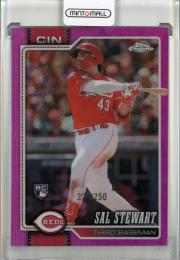 2026 Topps Chrome Logofractor Sal Stewart Pink Refractor #6【226/250】 Cincinnati Reds