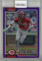 2026 Topps Chrome Logofractor Elly De La Cruz Purple Refractor #279【15/75】 Cincinnati Reds