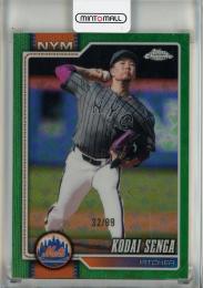 2026 Topps Chrome Logofractor Kodai Senga Green Refarctor #138【32/99】 New York Mets