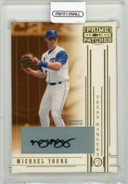 2005 DONRUSS Prime Patches Michael Young Autographs #78 Texas Rangers