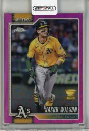 2026 Topps Chrome Logofractor Jacob Wilson Pink Refractor #227【047/250】 Oakland Athletics