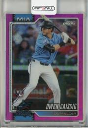 2026 Topps Chrome Logofractor Owen Caissie Pink Refractor #115【048/250】 Miami Marlins