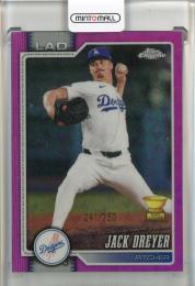 2026 Topps Chrome Logofractor Jack Dreyer Pink Refractor #52【241/250】 Los Angeles Dodgers