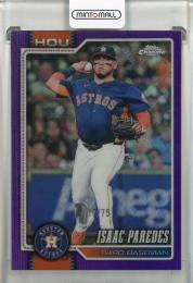 2026 Topps Chrome Logofractor Isaac Paredes Purple Refractor #32【12/75】 Houston Astros