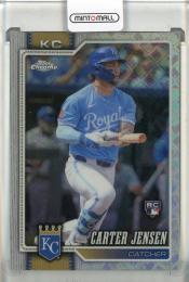 2026 Topps Chrome Logofractor Carter Jensen Base Refractor #39 Kansas City Royals