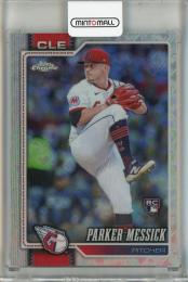 2026 Topps Chrome Logofractor Parker Messick Base Refractor #184 Cleveland Guardians