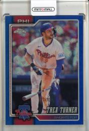 2026 Topps Chrome Logofractor Trea Turner Blue Refractor #5【127/150】 Philadelphia Phillies