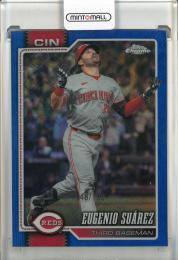 2026 Topps Chrome Logofractor Eugenio Suarez Blue Refractor #203【048/150】 Cincinnati Reds