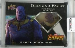 2021 Upper Deck Marvel Black Diamond  Josh Brolin as Thanos Diamond Facet