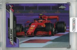 2020 Topps Chrome Formula 1 Scuderia Ferrari Charles Leclerc F1 Cars Base Purple Refractor(パラレル版) 245/399