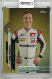 2020 Topps Chrome Formula 1 Art Grand Prix Marcus Armstrong F2 Racers Base Gold Refractor(パラレル版) 08/50